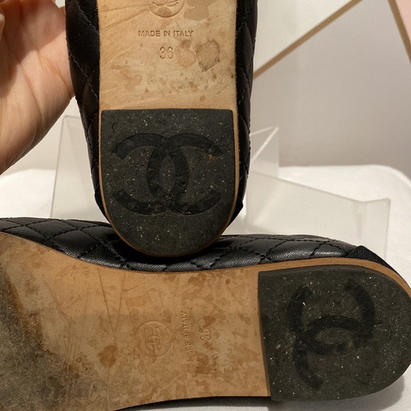 Chanel CC Quilted Ballerina Flats Size 36 - Picture 5 of 7